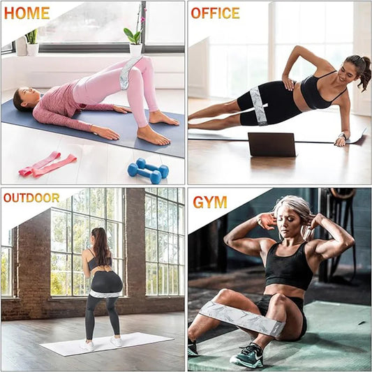 Bandas de Resistencia para Piernas y Glúteos – Yoga, Pilates, Fitness, Entrena en Casa (5pcs)