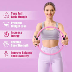 Aro de Pilates Fitness para Tonificar Piernas, Glúteos y Abdomen – Yoga, Resistencia, Casa