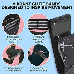 Bandas de Resistencia para Piernas y Glúteos – Yoga, Pilates, Fitness, Entrena en Casa (5pcs)