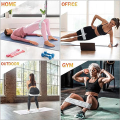 Bandas de Resistencia para Piernas y Glúteos – Yoga, Pilates, Fitness, Entrena en Casa (5pcs)