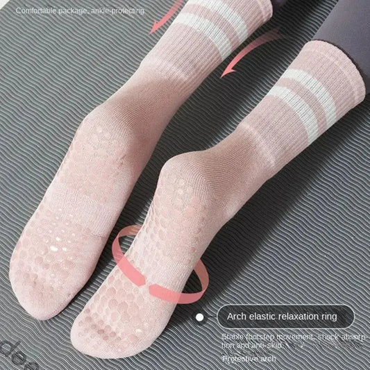 Calcetines Deportivos Antideslizantes | 8 Colores, Algodón Cómodo para Yoga, Pilates y Gimnasio