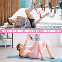 Aro de Pilates Fitness para Tonificar Piernas, Glúteos y Abdomen – Yoga, Resistencia, Casa