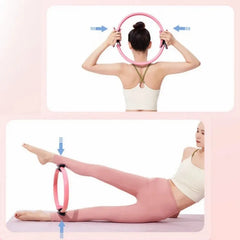 Aro de Pilates Fitness para Tonificar Piernas, Glúteos y Abdomen – Yoga, Resistencia, Casa